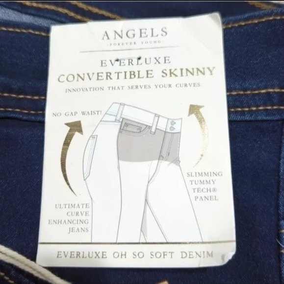 ANGELS | Women's Dark Wash Soft Everluxe Slimming Curve Enhancing  Skinn… - Picture 3 of 5